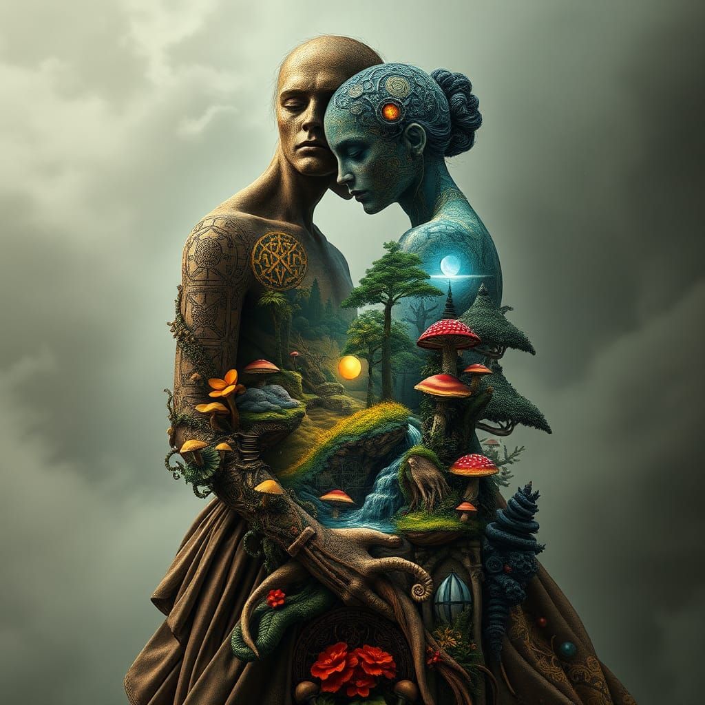 Ethereal Figures in Dreamlike Fantasy Art