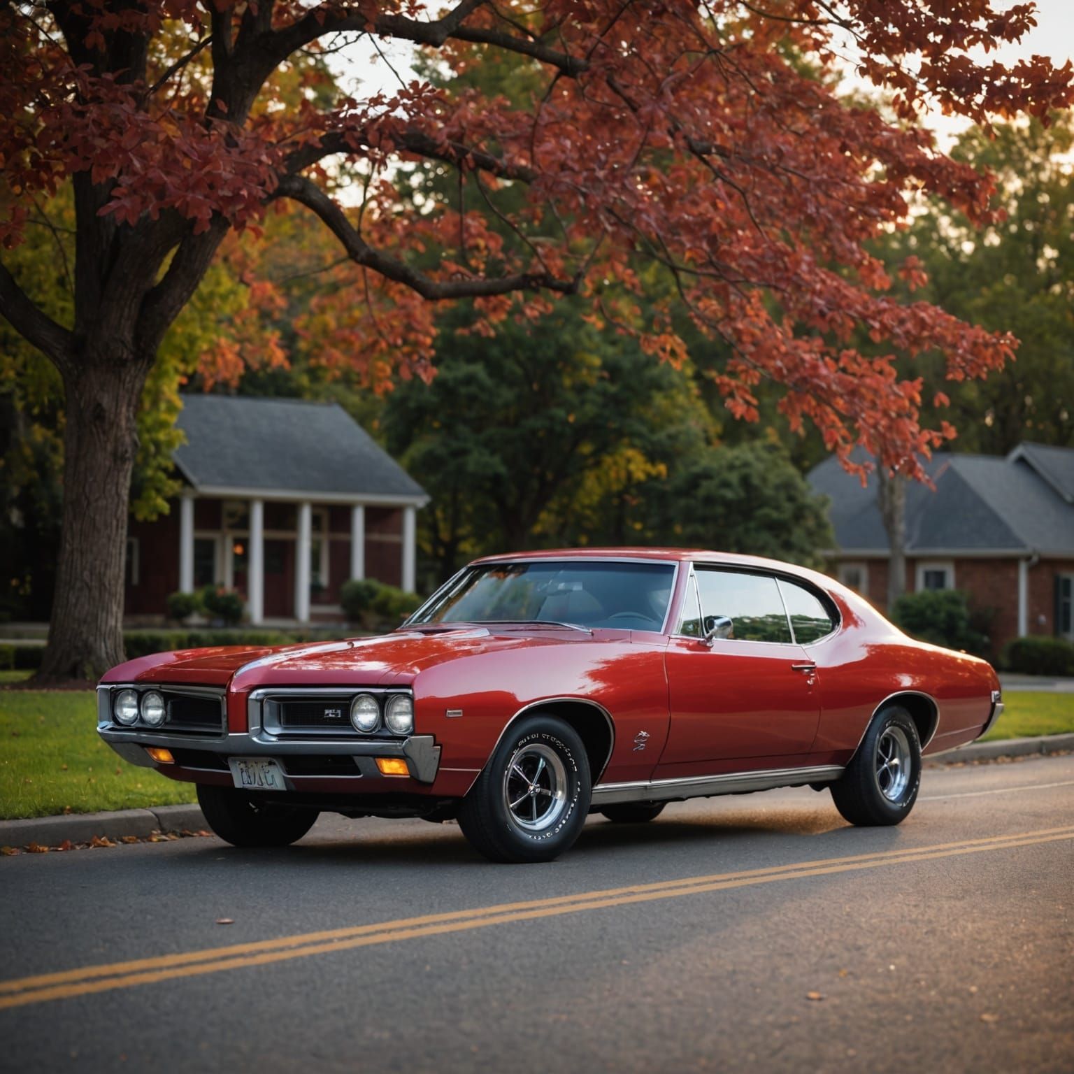 Candy Apple Red 1968 Pontiac GTO