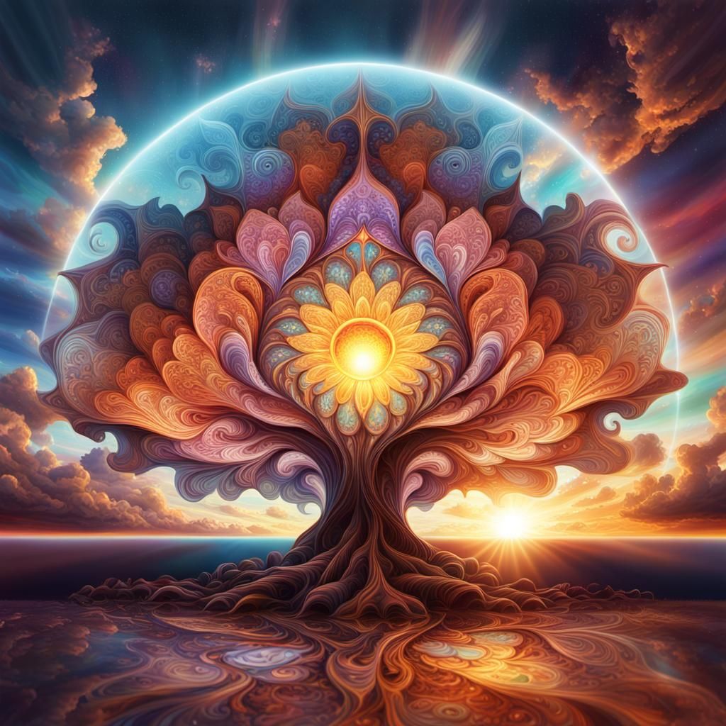 Divine Sunshine Beams Through Clouds: Hyperrealistic Astral ...