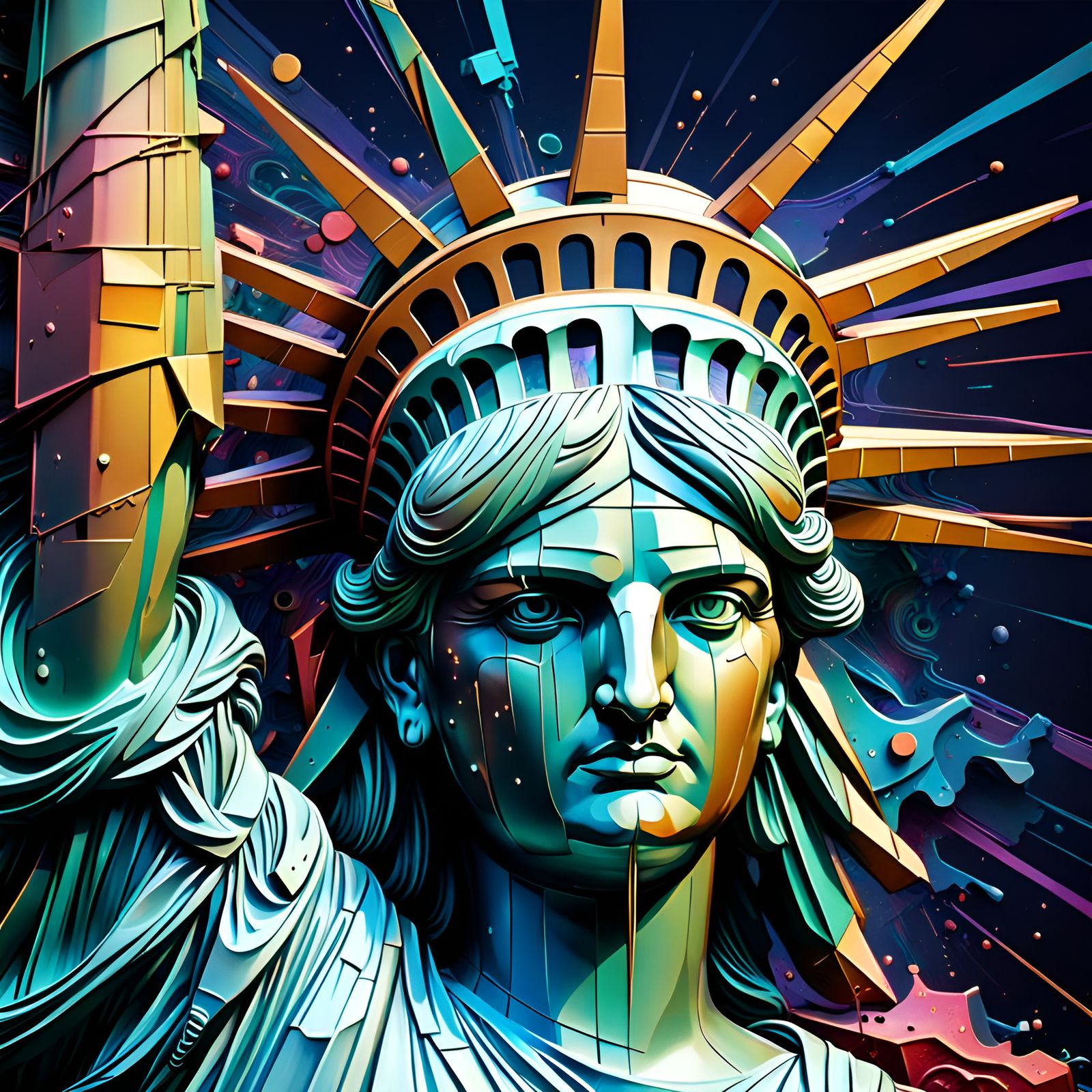 Statue of LIberty Abstract