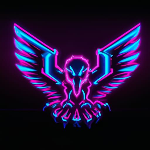 Cyberpunk Eagle Emblem for Gamer Profile