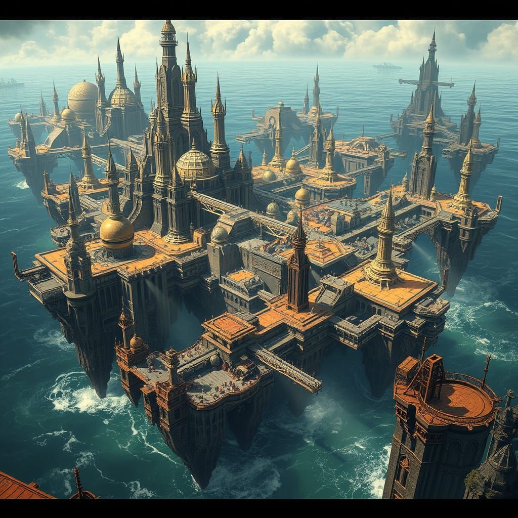 Majestic Capital City of Rena, Kodai's Futuristic Metropolis