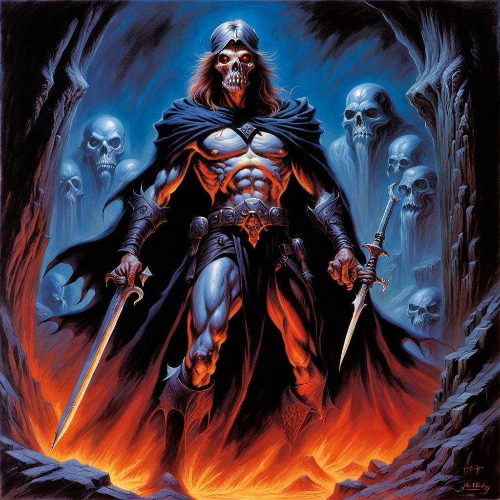 Epic Grimdark Fantasy Landscape Art