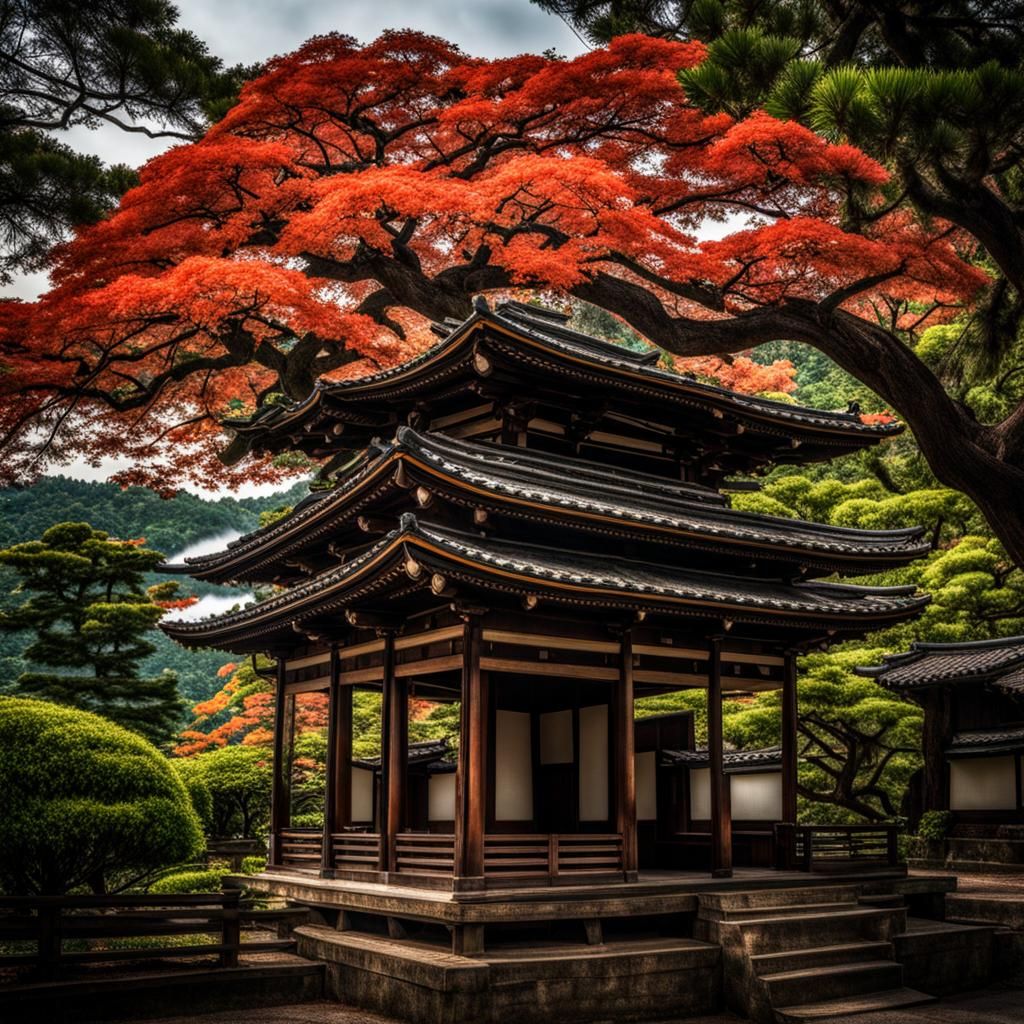 Otakemaru Hanging from Tree in Hyperrealistic Style