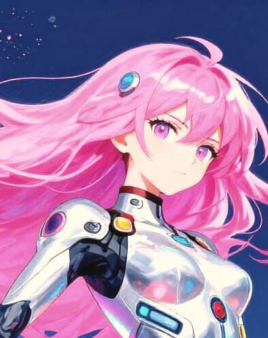 Anime Girl Dancing in Neon Cyberpunk Cityscape