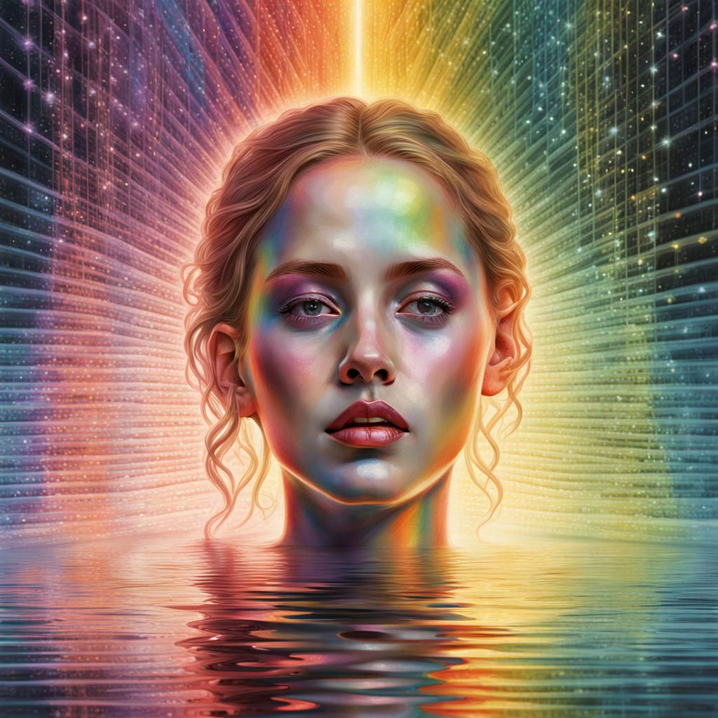 Sapphic Sorority President in Mirrored Rainbow Iridescence