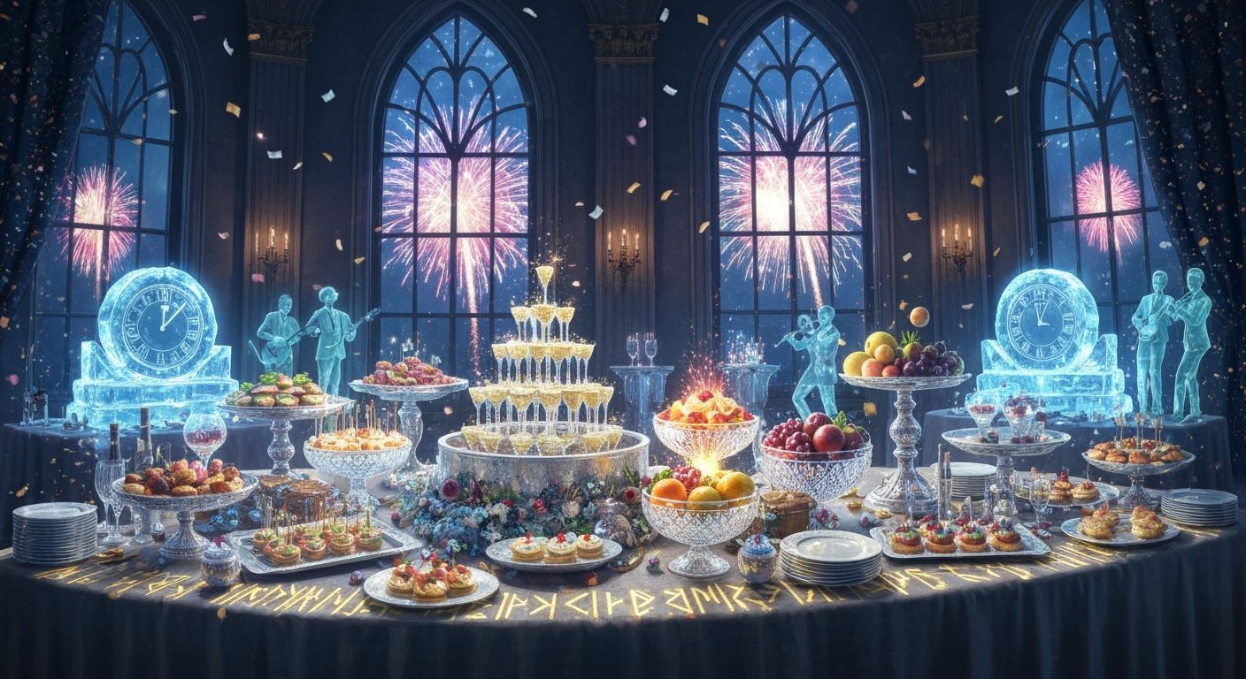 Magical New Year's Buffet in Enchanted Ballroom