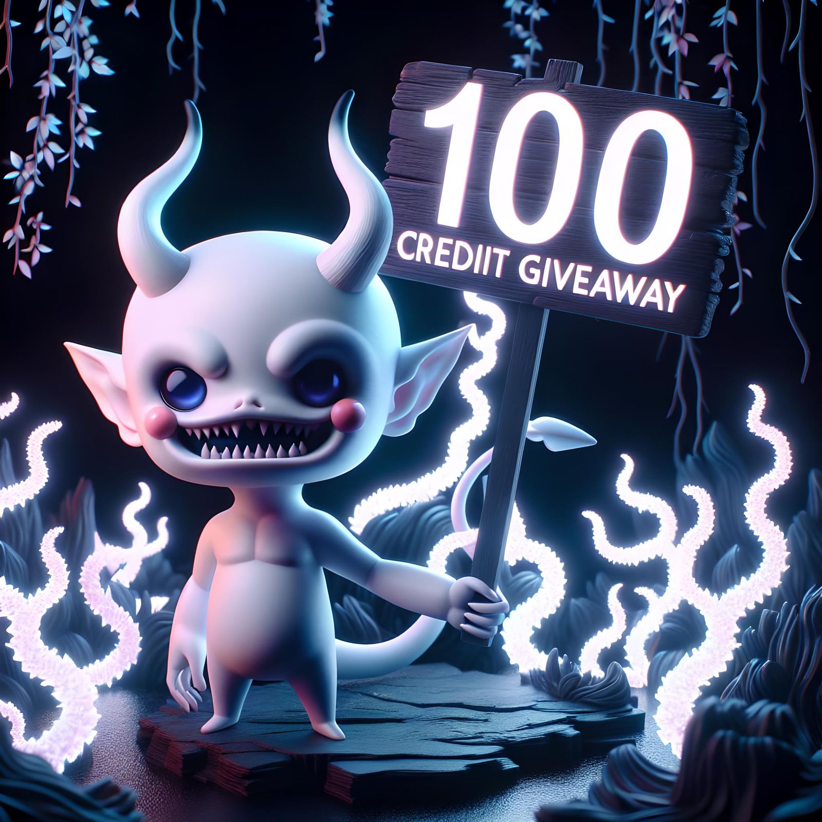 Pastel Demon's 100 Credit Giveaway in Anime Style