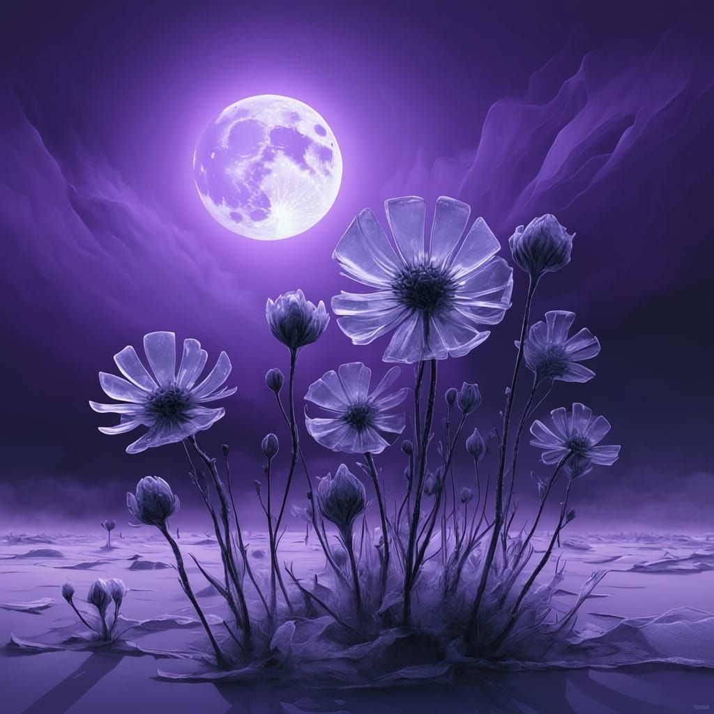 Frozen Flowers in Winter's Embrace