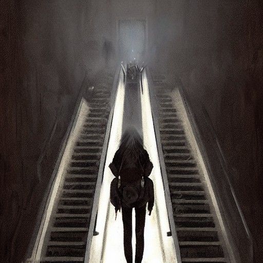 Sinister Escalator to Hell: Gothic Fantasy Art