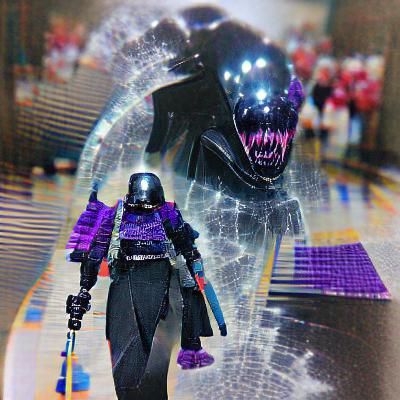 Figure Entering the Void