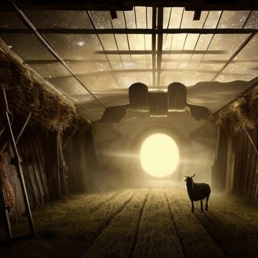 Glowing Barn Animals: Hyperdetailed Digital Painting