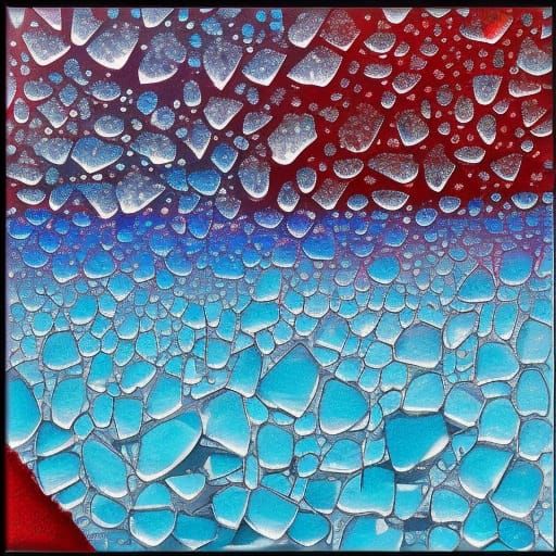 Abstract Freezing Rainwater Diamond Painting