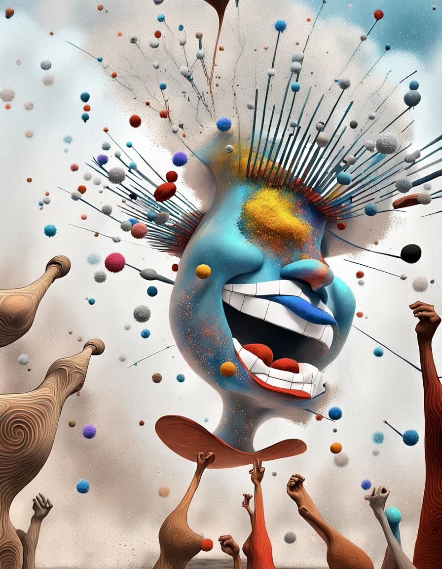 Abstract Art with Magical Particles in Octane Render