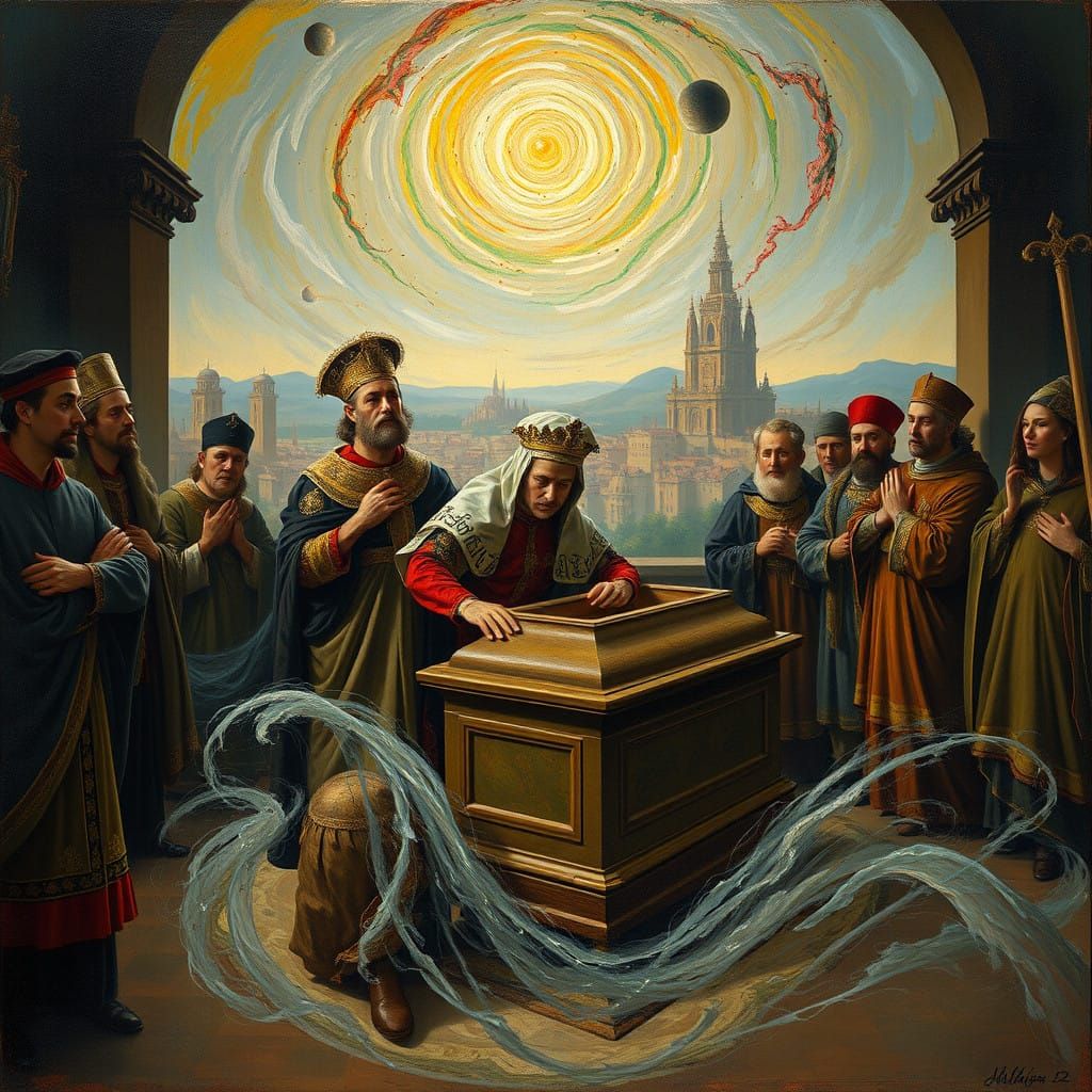 Futurist Reimagining of The Burial of the Count of Orgaz