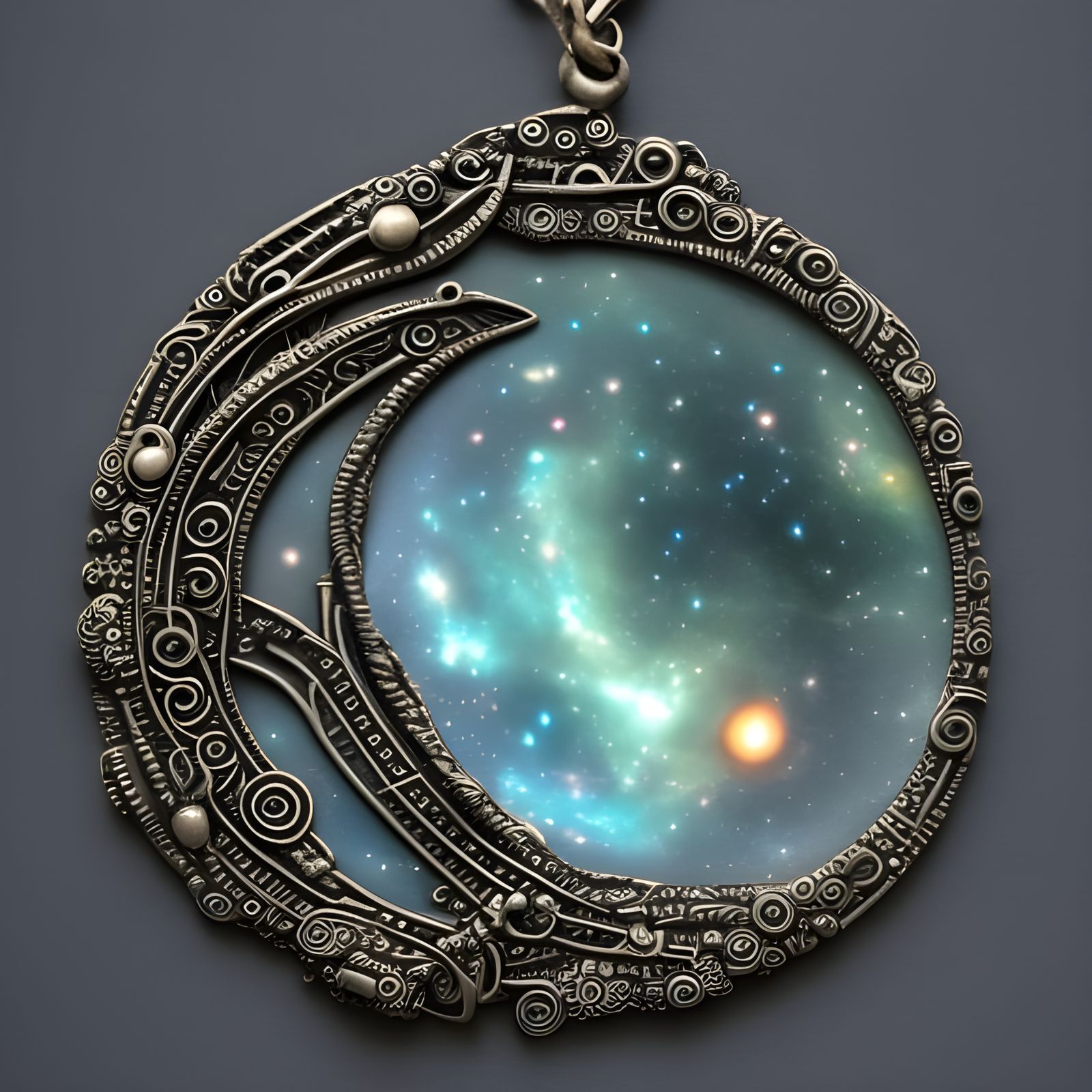 Universe in a Pendant: Detailed Fantasy Concept Art