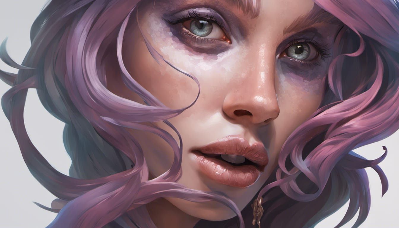 Detailed Ursula Portrait in Art Nouveau Style