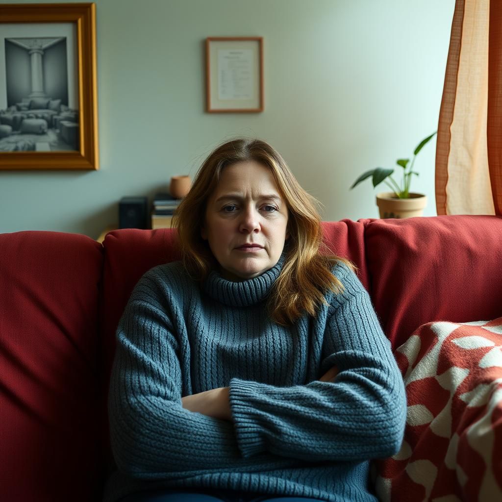 Agoraphobic Woman's Lonely Isolation at Home