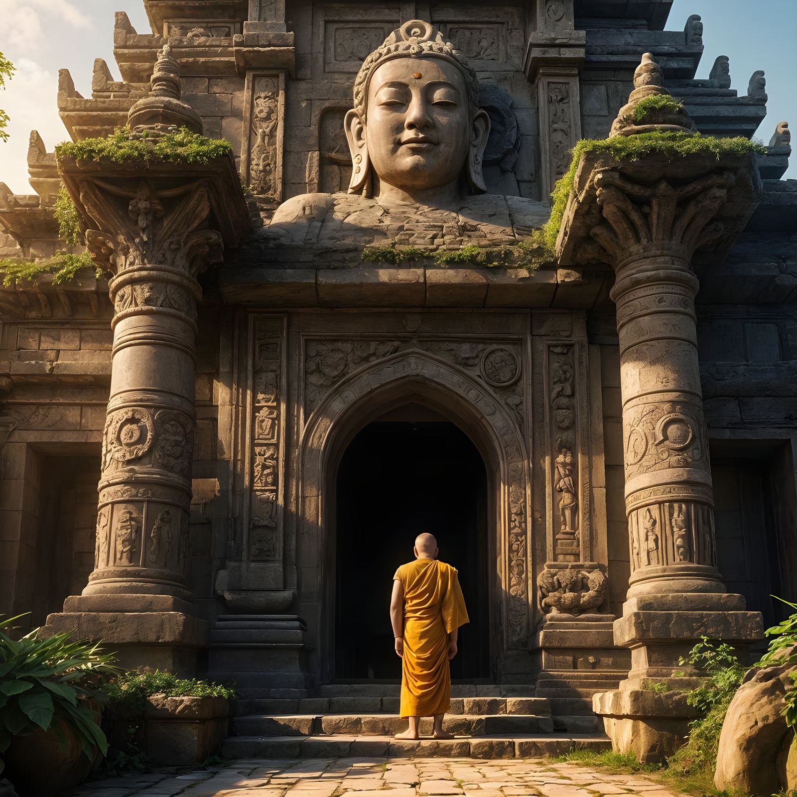 Ancient Temple in a Forgotten Landscape