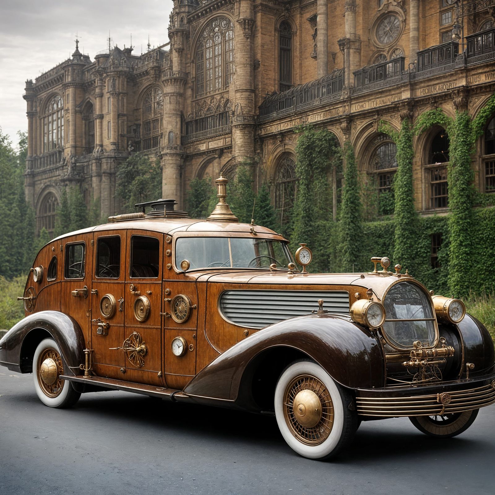 Steampunk Jules Verne Submarine Car