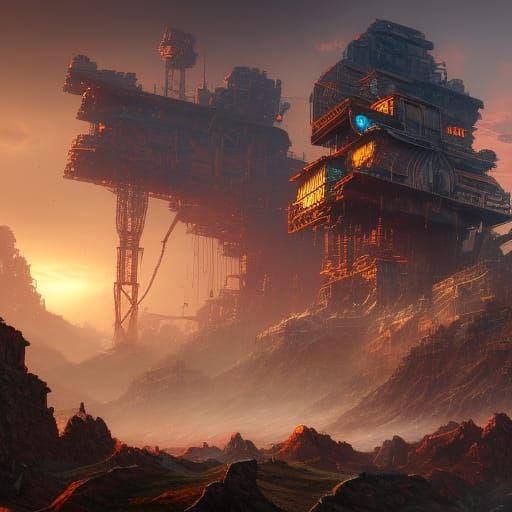 Scrapyard Gears Descend on Warped Mountains