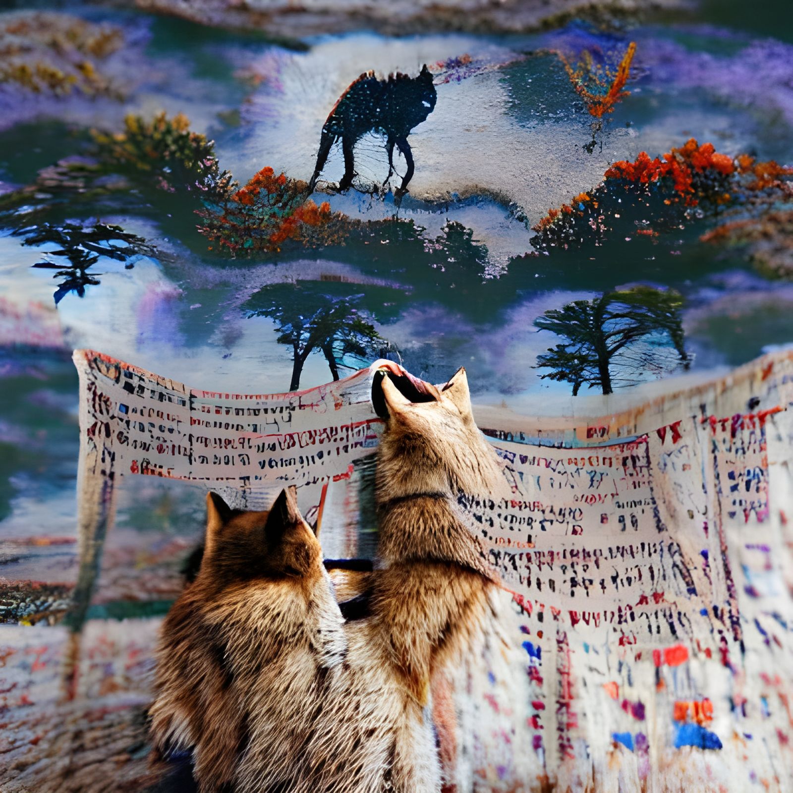 Wolves Return Tapestry: A Woven Tale