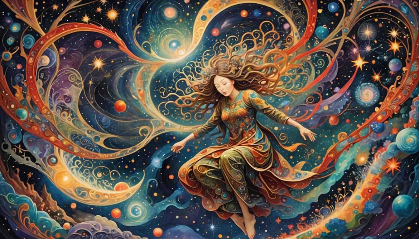 Cosmic Rebirth: A Surreal Transformation