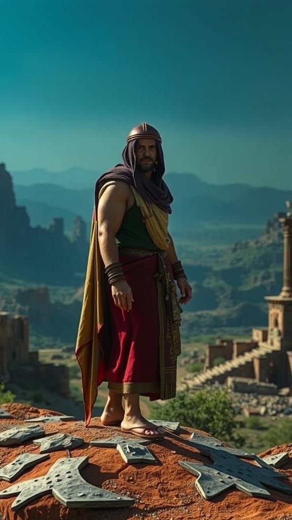 Lone Figure from Sodom and Gomorrah in Gursky Style