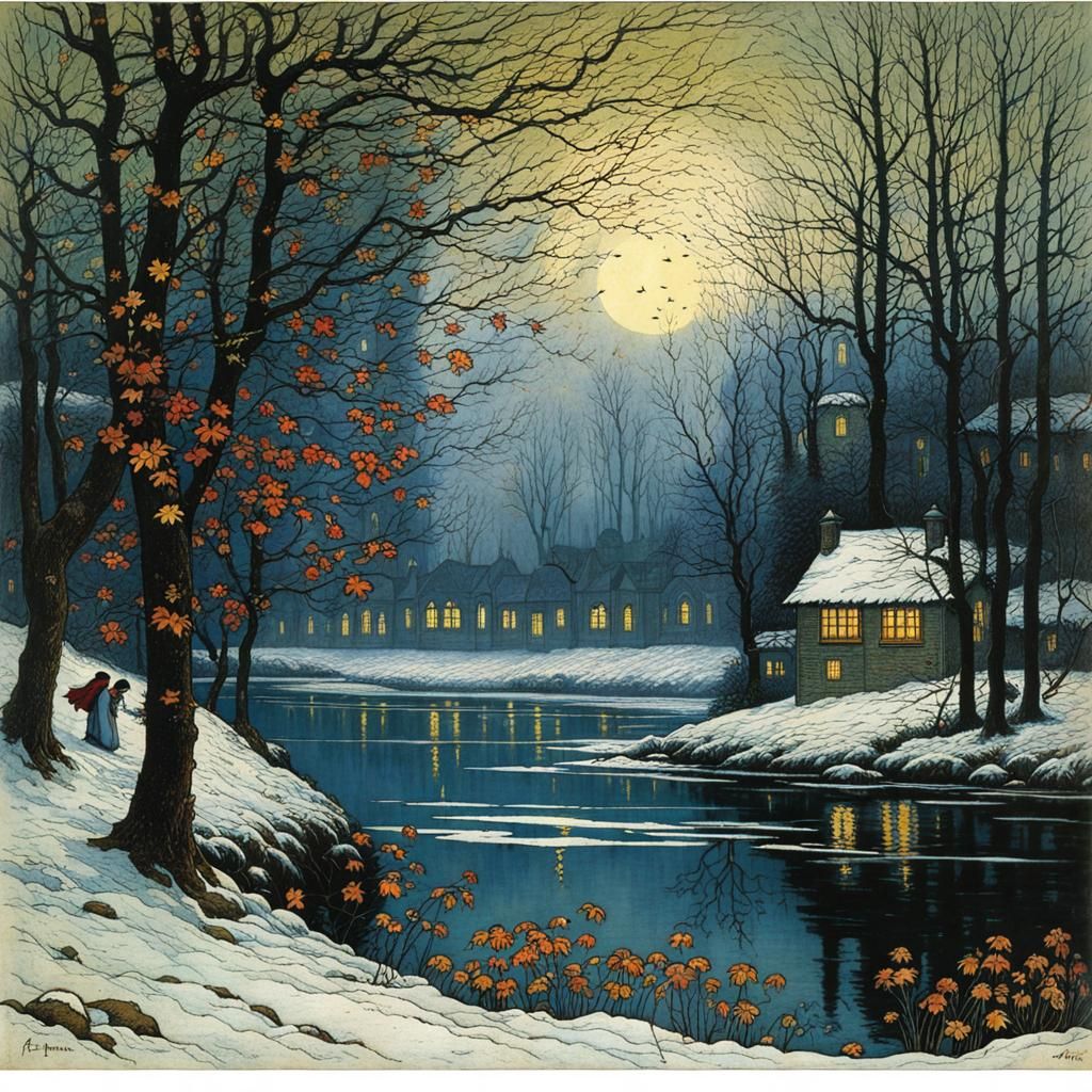 Autumn Leaves Fall in First Frost, Blended Styles