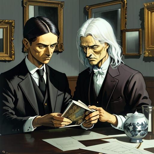 Surrealist Portrait of Doubt and Introspection