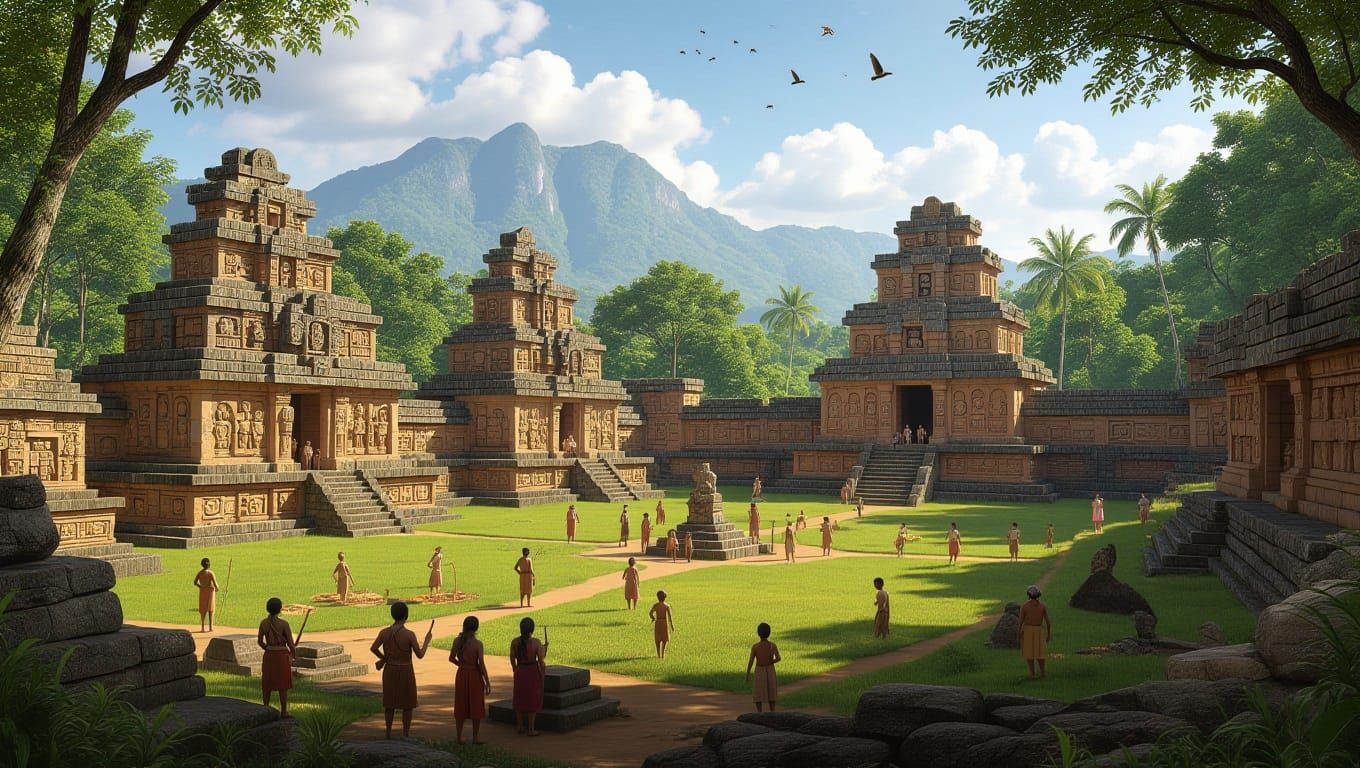 Ancient Mayan City of Copan Thrives in Vibrant Pre-Hispanic ...