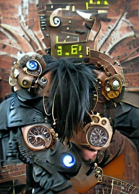 Clockface in Clockpunk Steampunk Style
