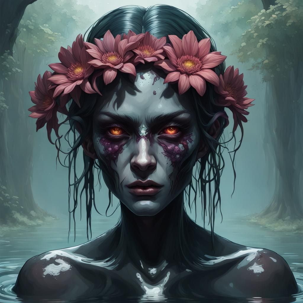 Ghoul Emerges From Murk With Floral Eyes