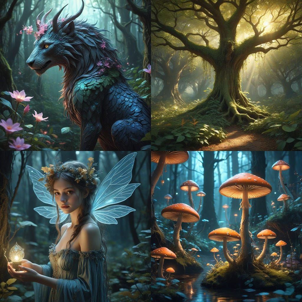 Magical Creatures and Enchanted Plants