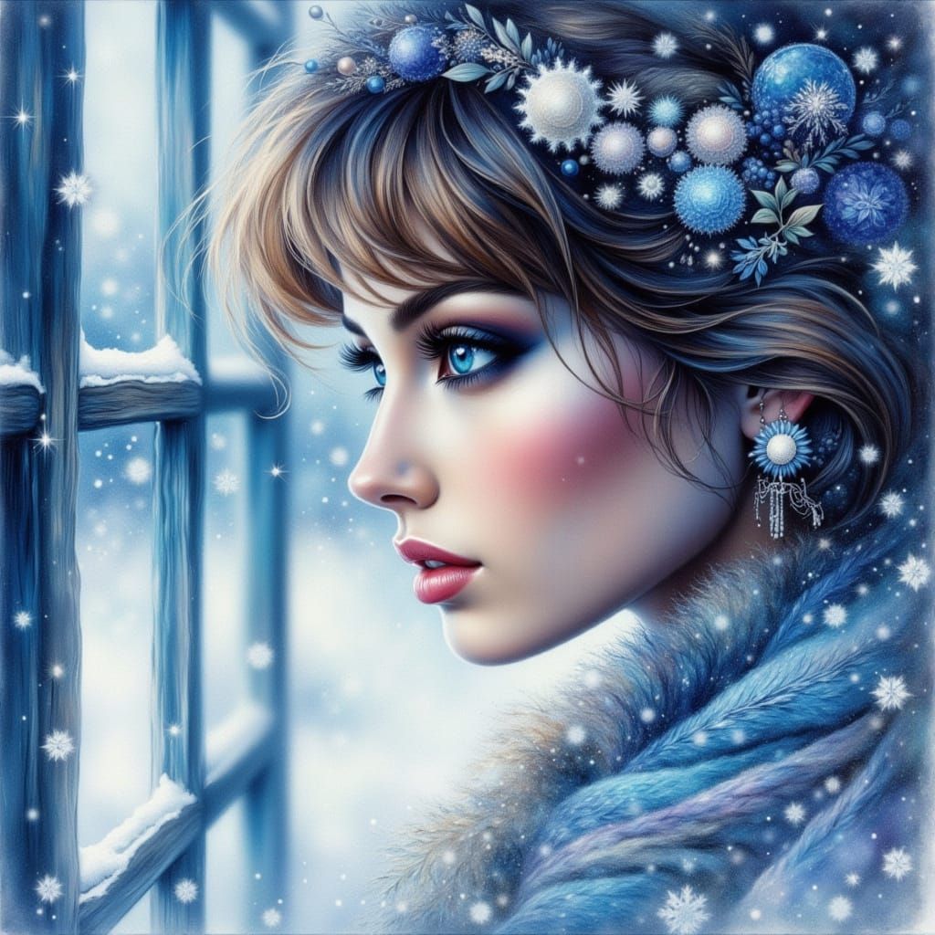 Fantasy portrait of a beautiful woman
