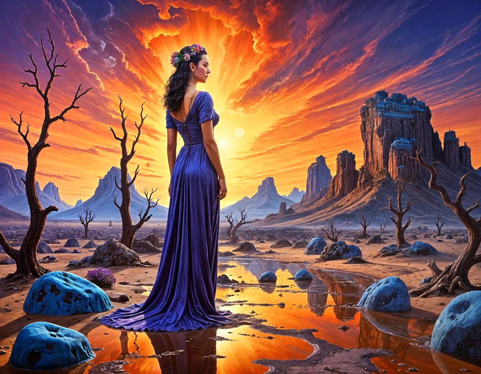 Surreal Dreamscapes of Vibrant Wastes