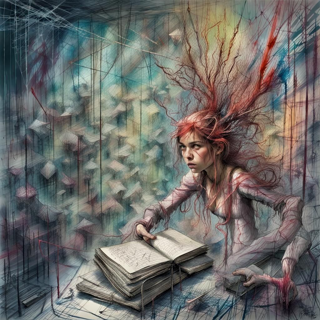 Psychedelic Horror: Surreal 3D Art Illustration