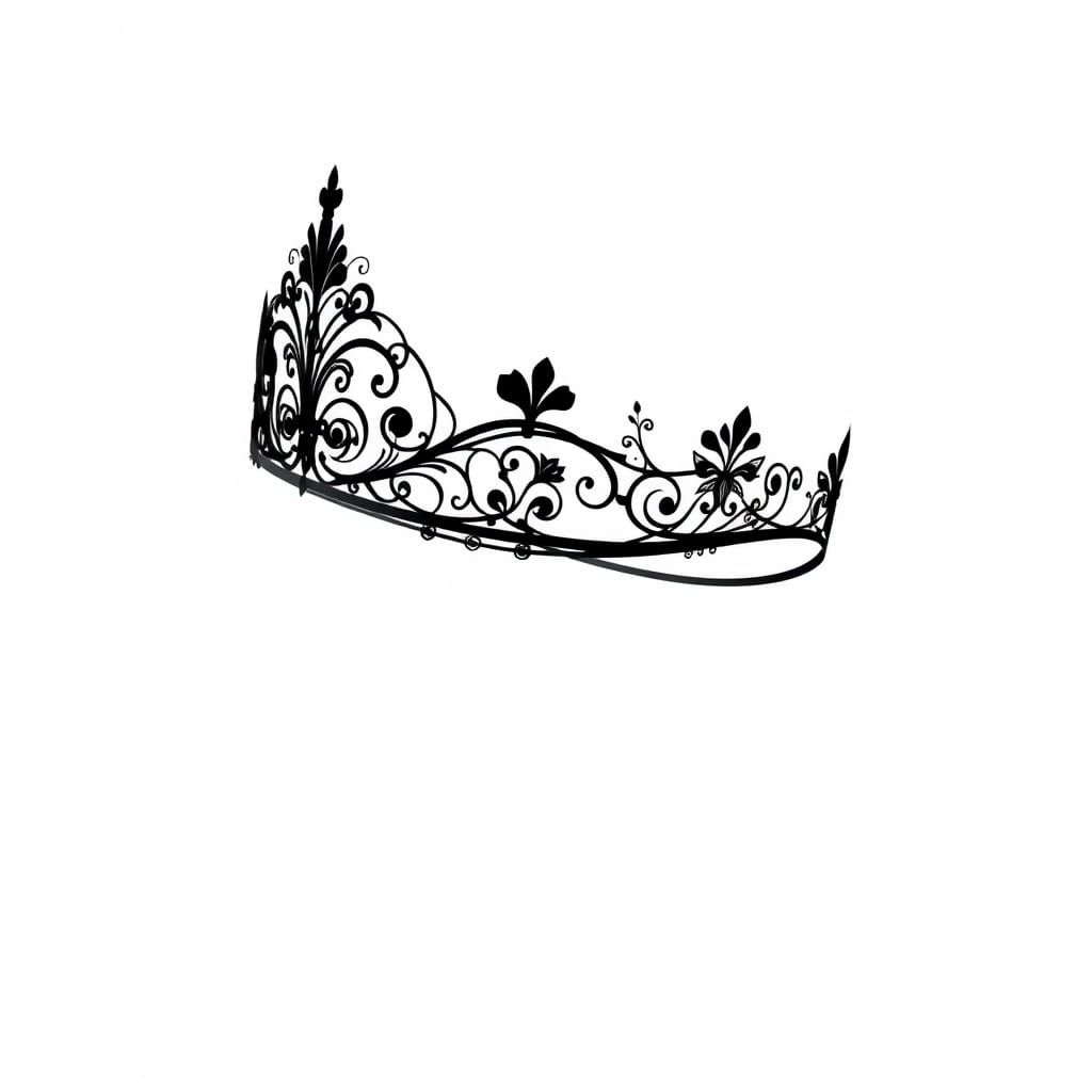 Ethereal Diadem in Bold Vector Style