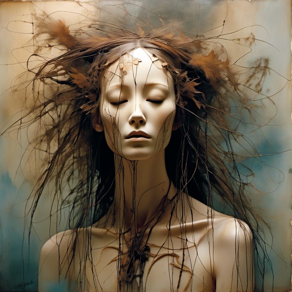 Ethereal Nymph with Seed Pods, Fine Art Photography