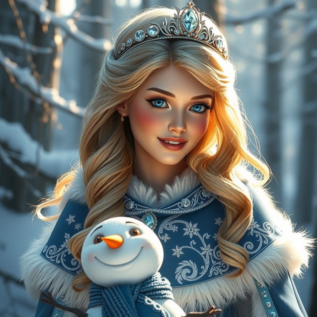 Cinderella's Winter Wonderland Portrait