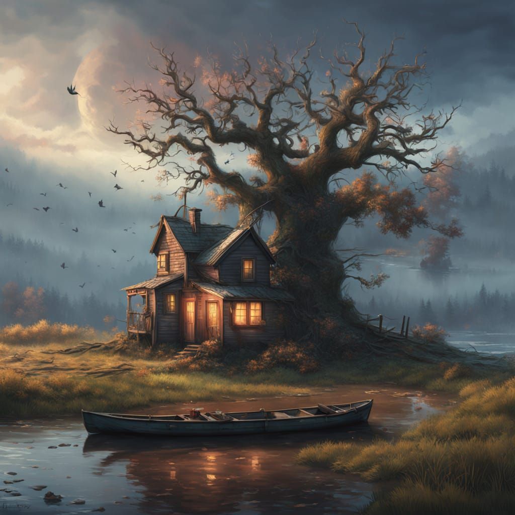 Ethereal Lagoon Twilight