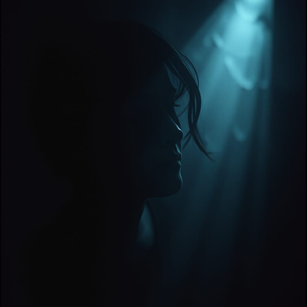 Consumed by Darkness: A Cinematic Film Still