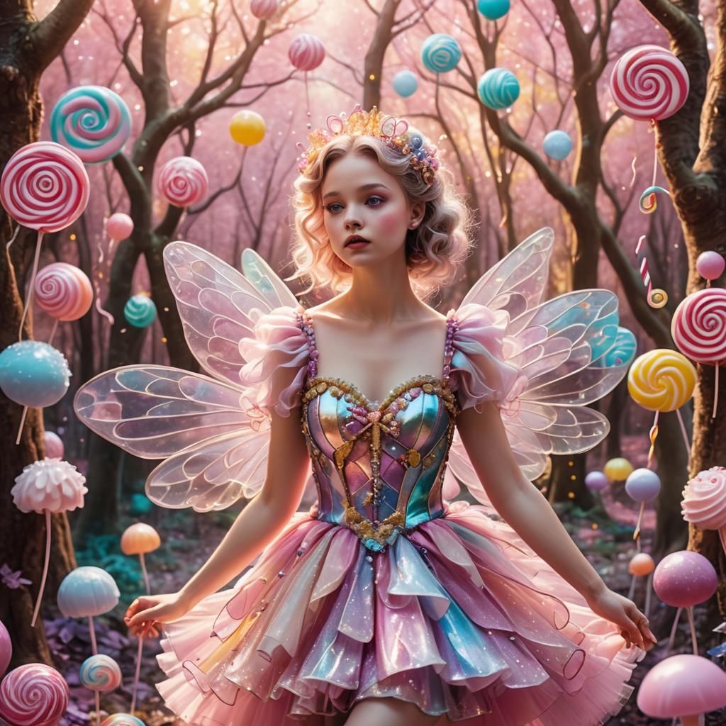 Sugar Plum Fairy in Candyland Forest
