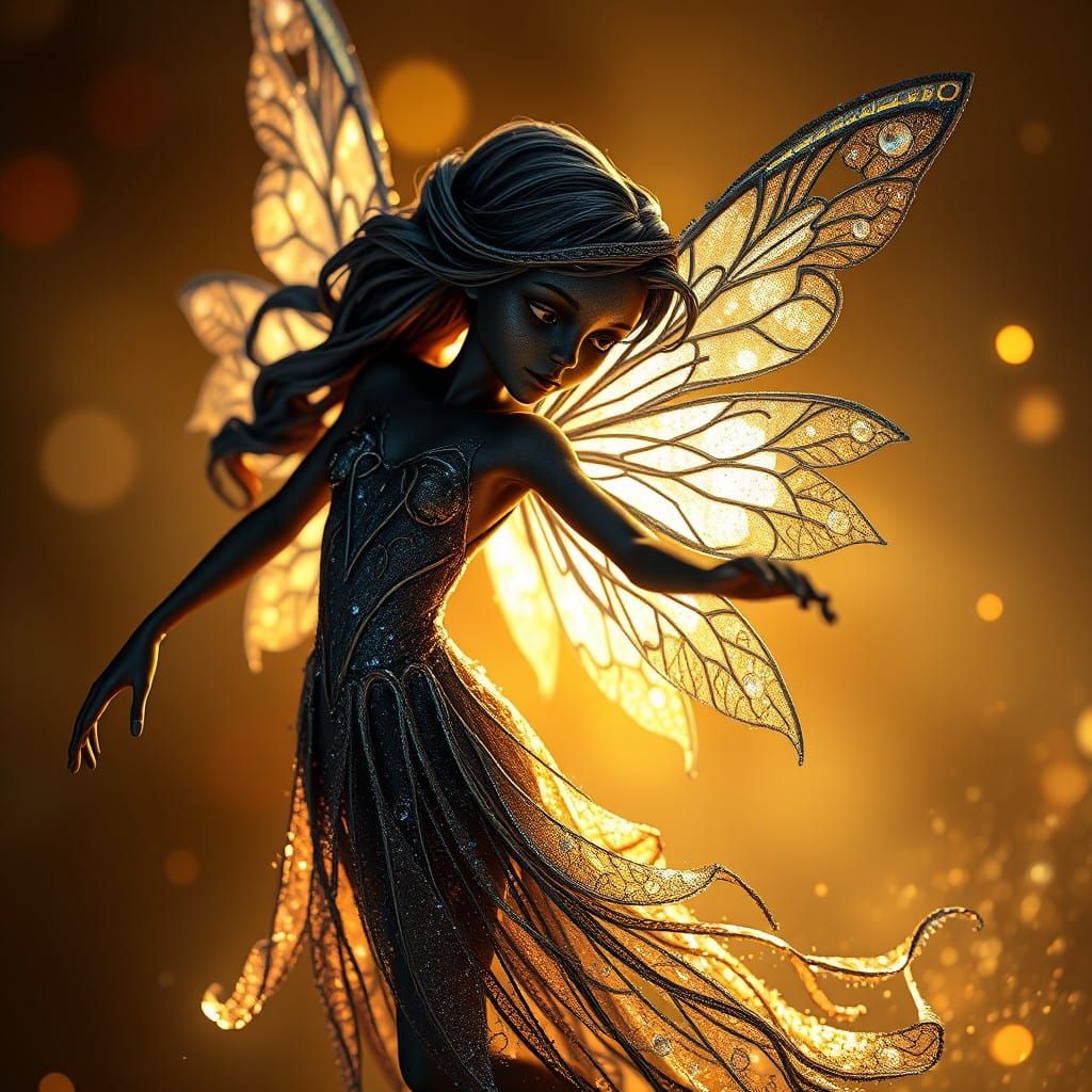 Ethereal Fairy Dances in Silvery Moonlight