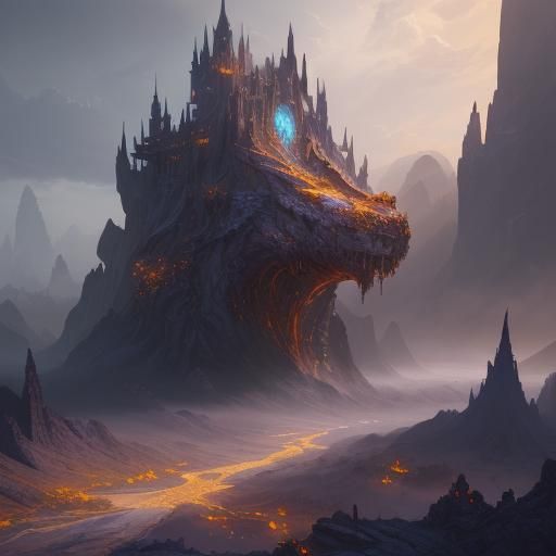 Fantastical Matte Painting in Deep Color