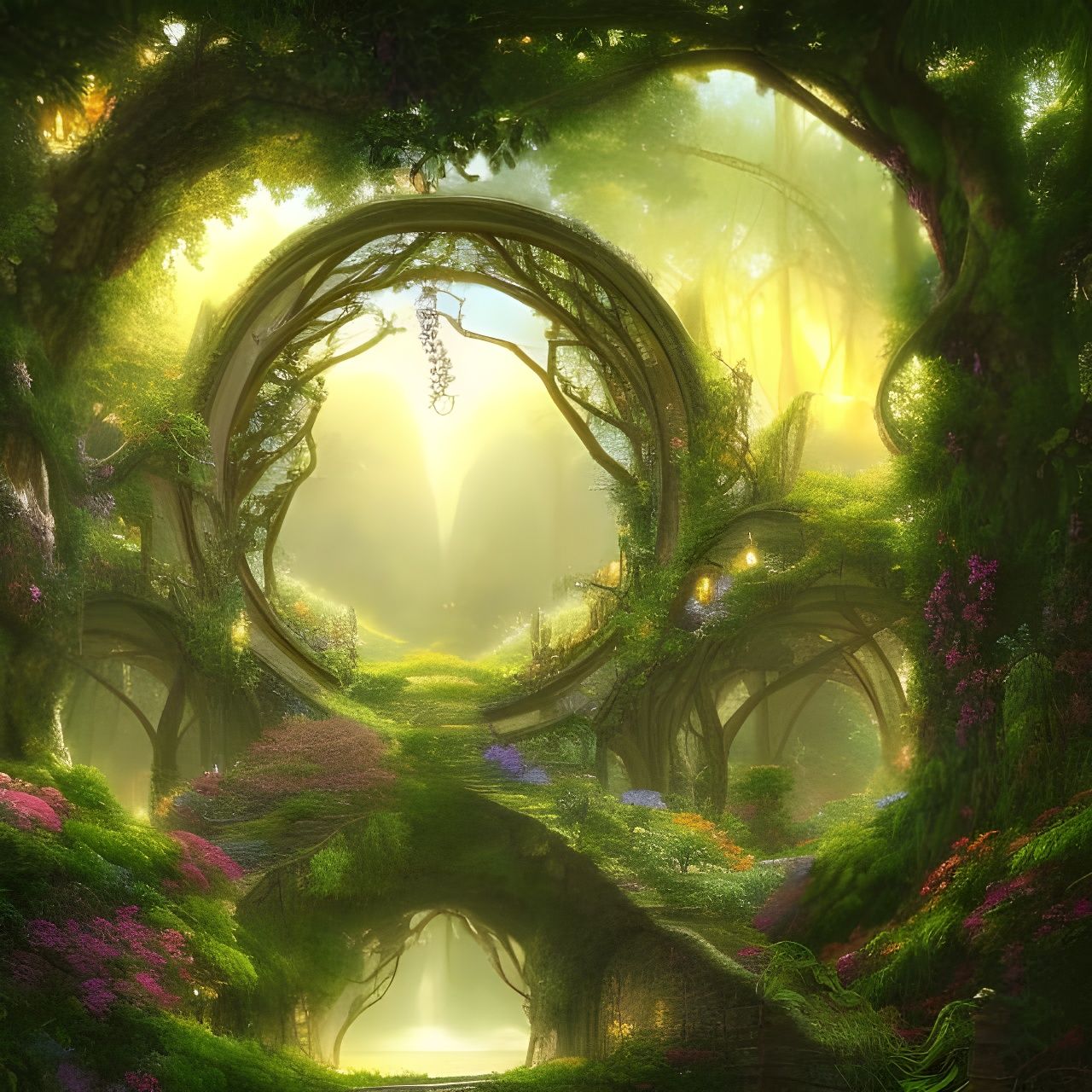 Magical Tree Portal: Fantasy Concept Art