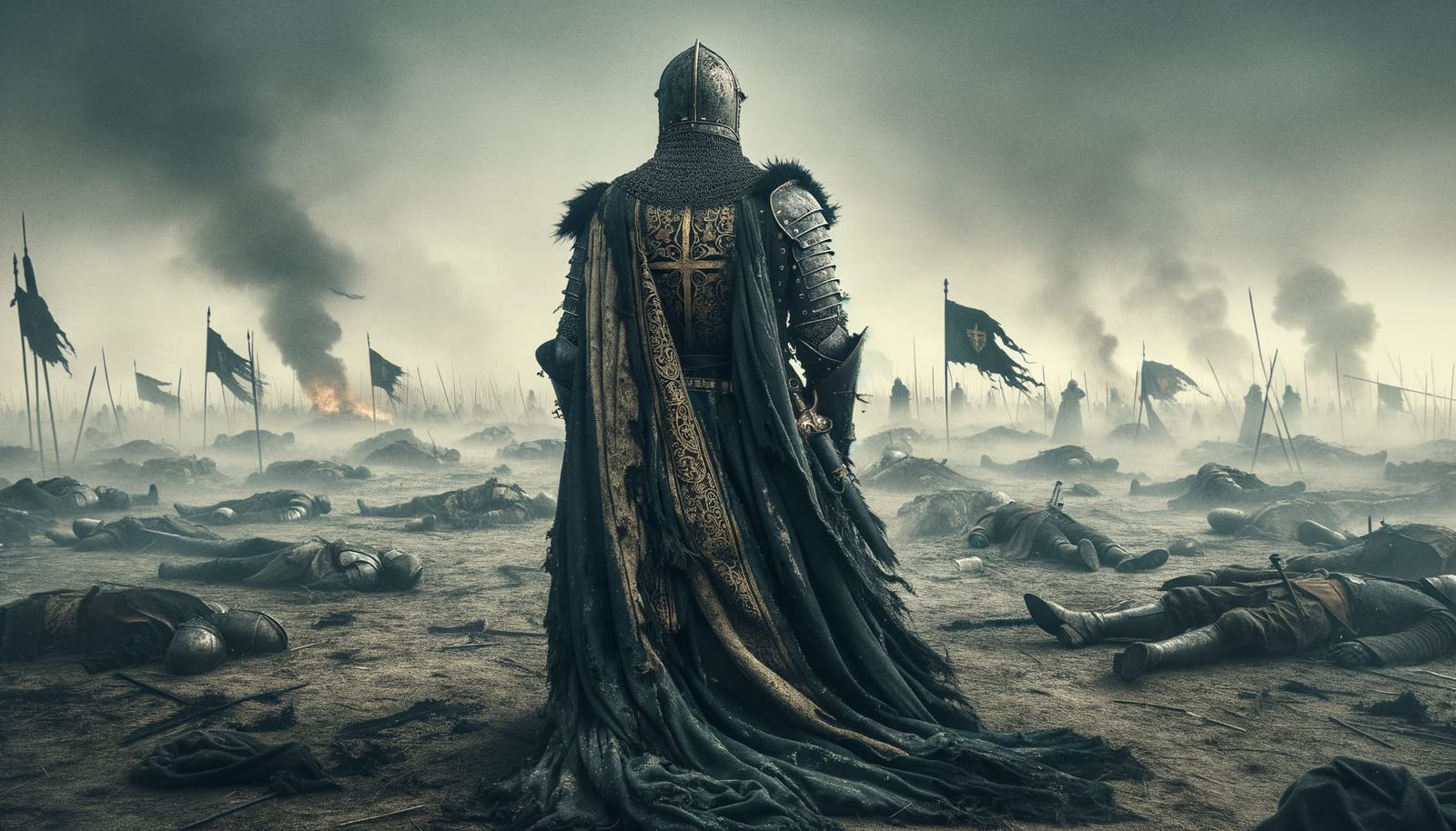 Solitary Knight on Haunted Battlefield