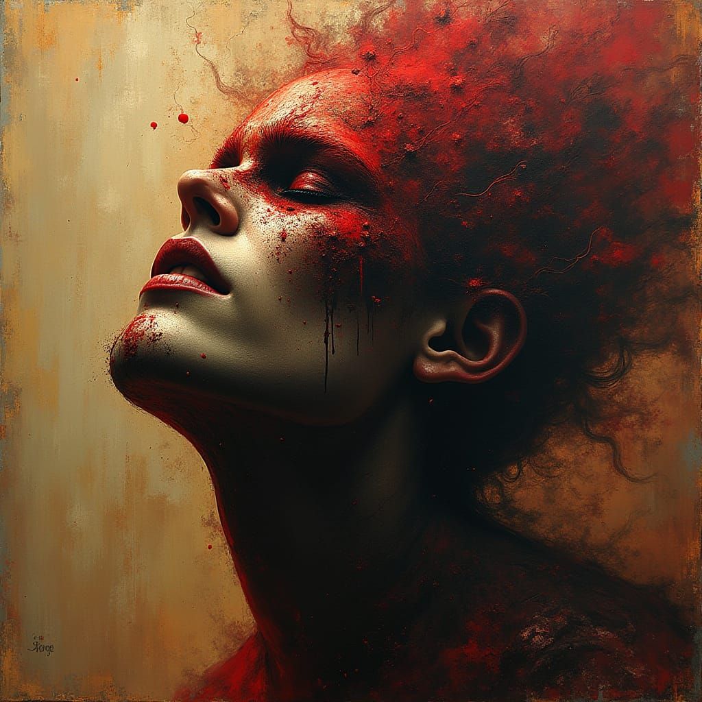 Beheading of Holofernes: Historical Graphic Painting