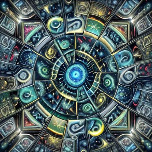 Surreal Nautilus Curves Under Starry Night, Photorealistic