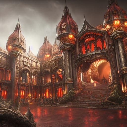 Fantasy Fortress Grand Guild Hall in Unreal Engine 5